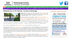 Desktop Screenshot of mississaugacycling.ca